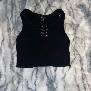 Black crop top